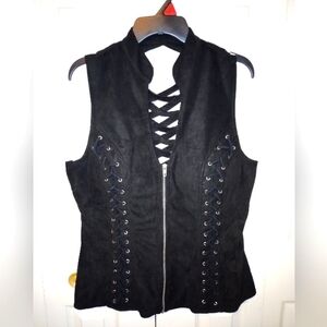 Black Suede Vest